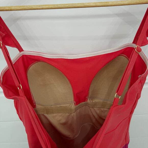 Women’s Summer salt The Ruffle Oasis Summer Berry & Spritz One Piece Swimsuit 12 - Picture 8 of 8